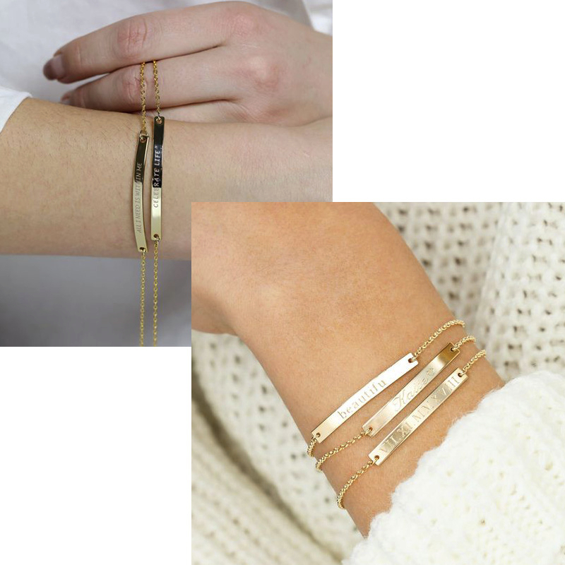 أنيقة شخصية معرف بار أساور للن - مراجعة Coordinates Bracelet وسعره