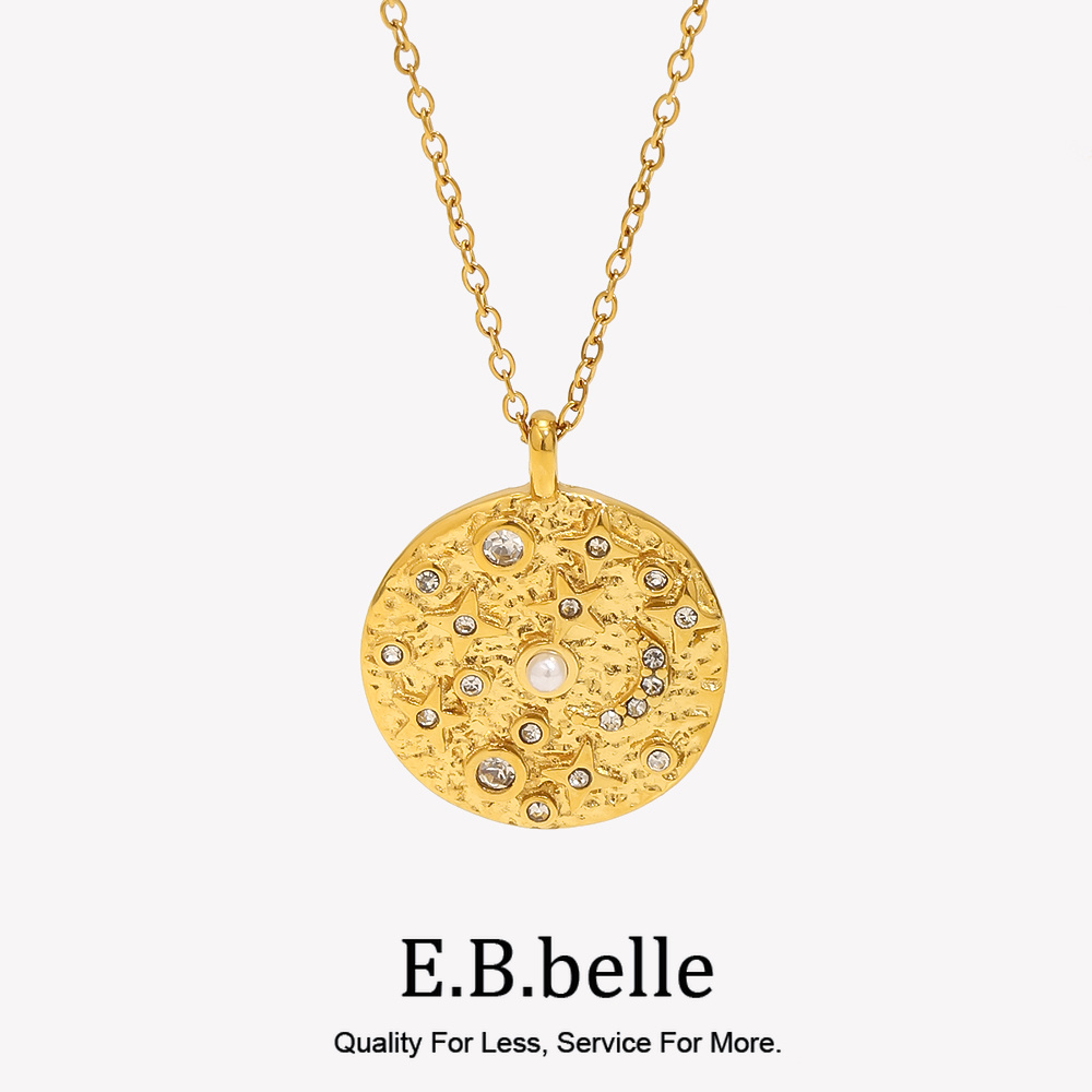 قلادة عملة من الفولاذ المقاوم  - مراجعة Birth Flower Necklace وسعره