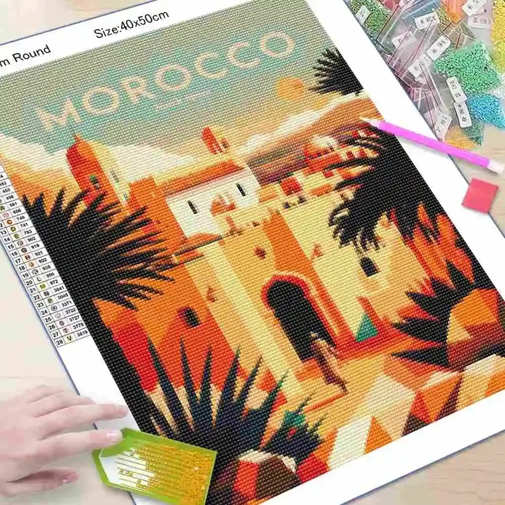 لوحة ألماس خماسية الأبعاد بدون - مراجعة Photo Mosaic Print وسعره