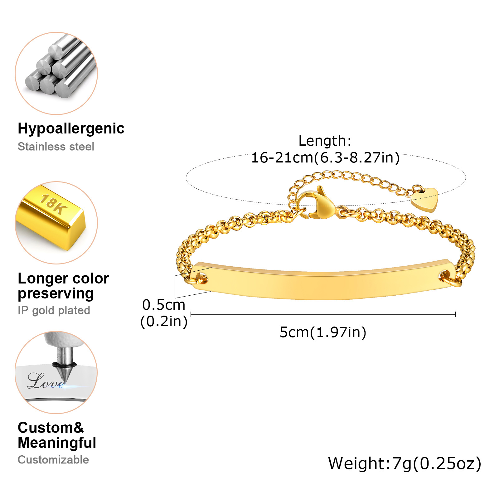 البريق ID محفورة بار شخصية الإ - مراجعة Coordinates Bracelet وسعره