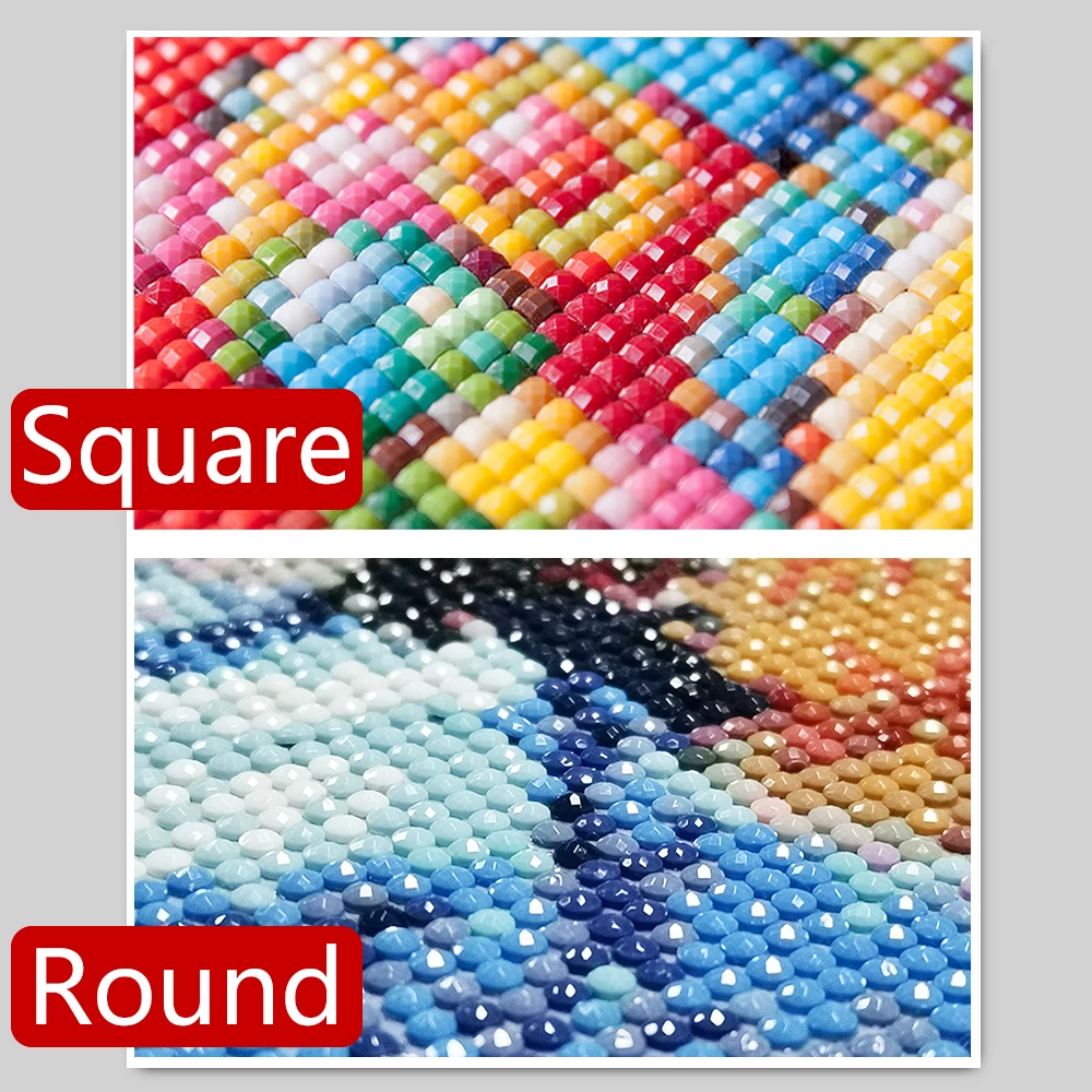 لوحة فسيفساء ماسية مربعة/مستدي - مراجعة Photo Mosaic Print وسعره